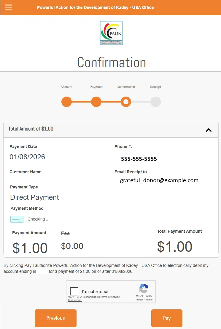 donation flow 4 of 5
